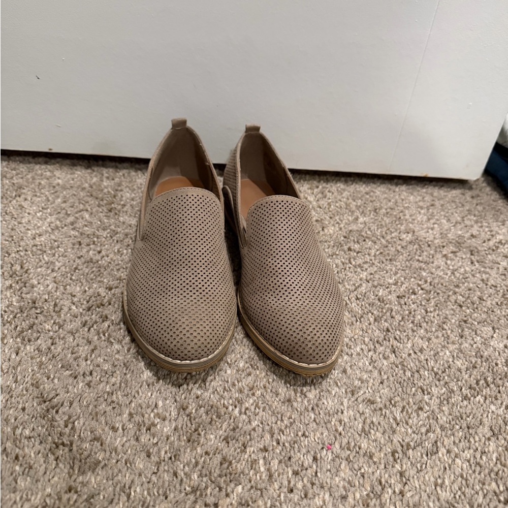 Tan Slip-On Shoes